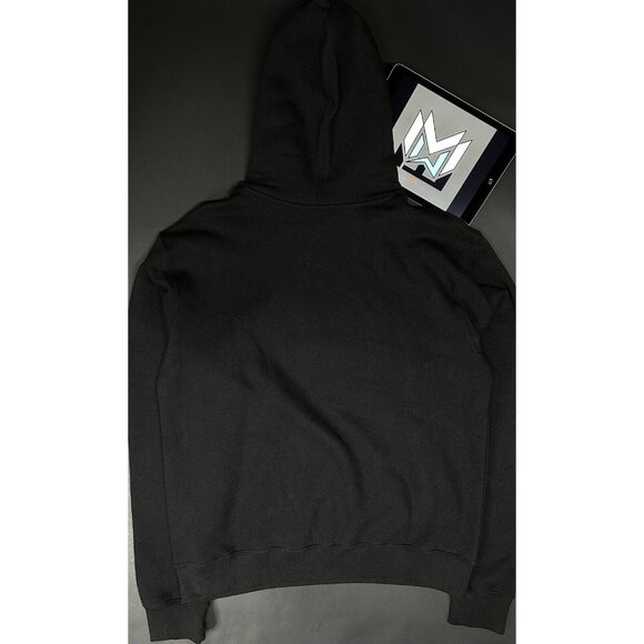 Adidas Originals HT7333 Tri Linear Black Fleece Hoodie Sweatshirt Men’s Sizes - Picture 6 of 6